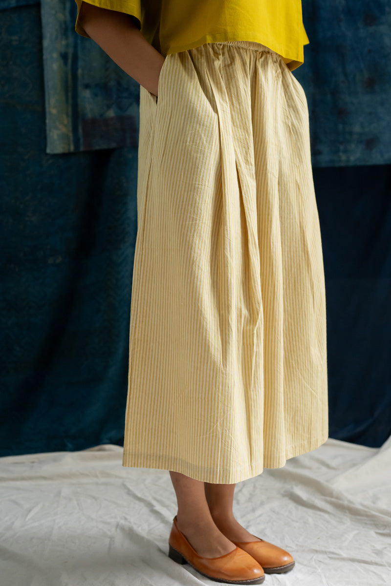 Freesize Culottes - Mustard Stripes