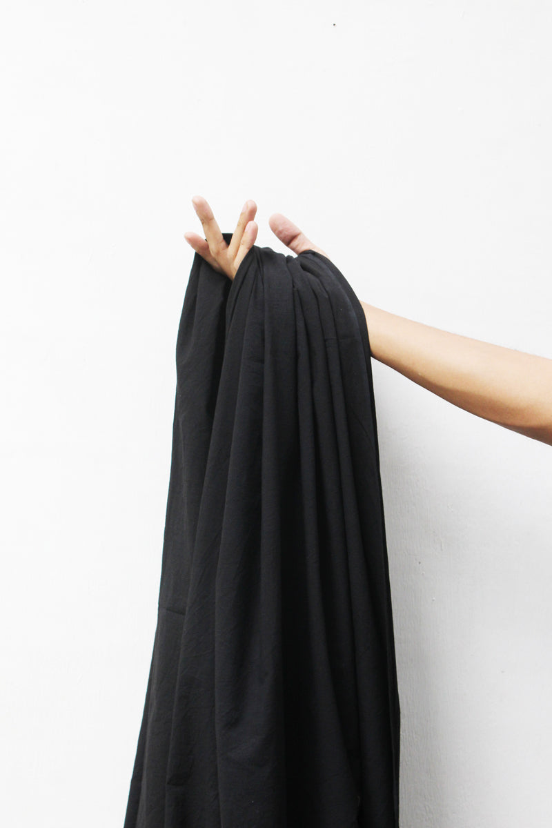 Cotton Fabric - Plain Black