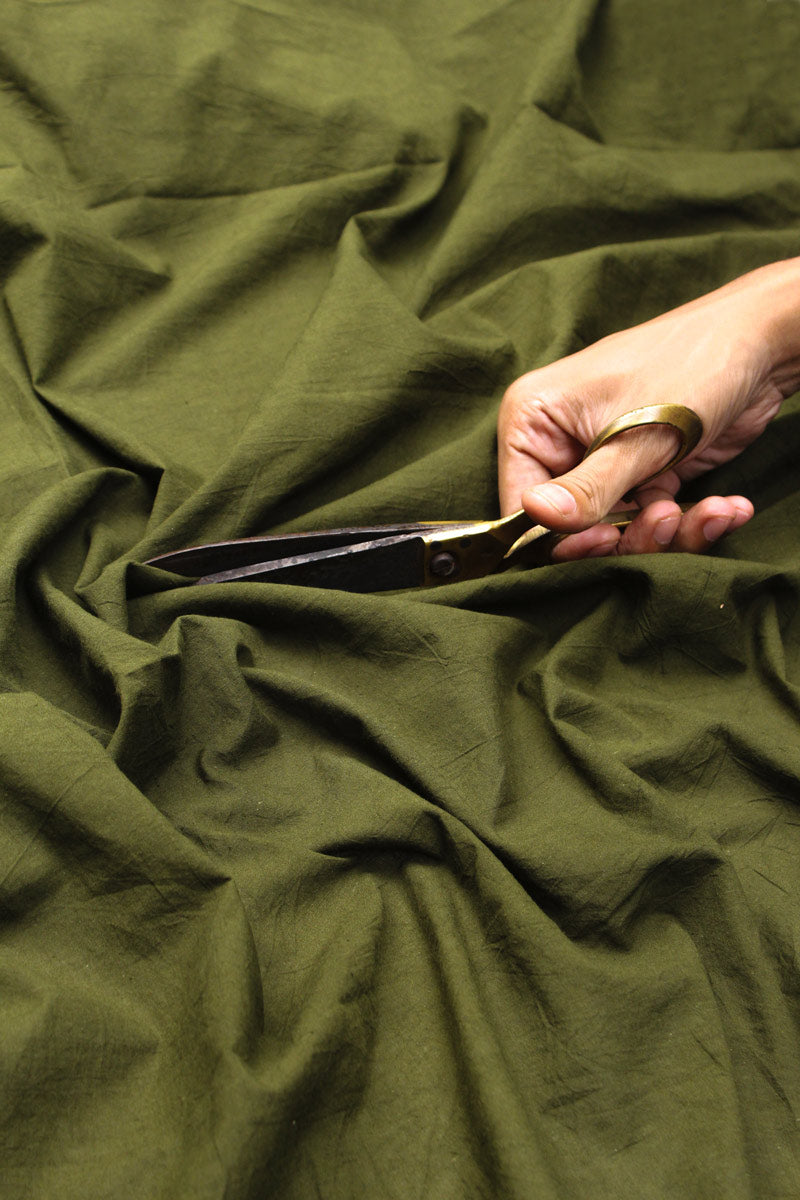 Cut Fabric - Plain Olive