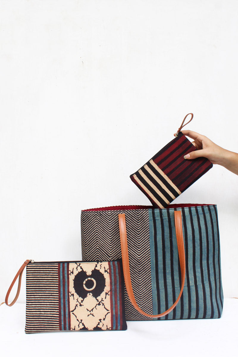 SET OF 3 - Tote Bag & 2 Pouches 05