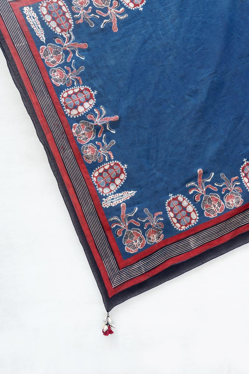 Cotton Scarf - Indigo Vanya