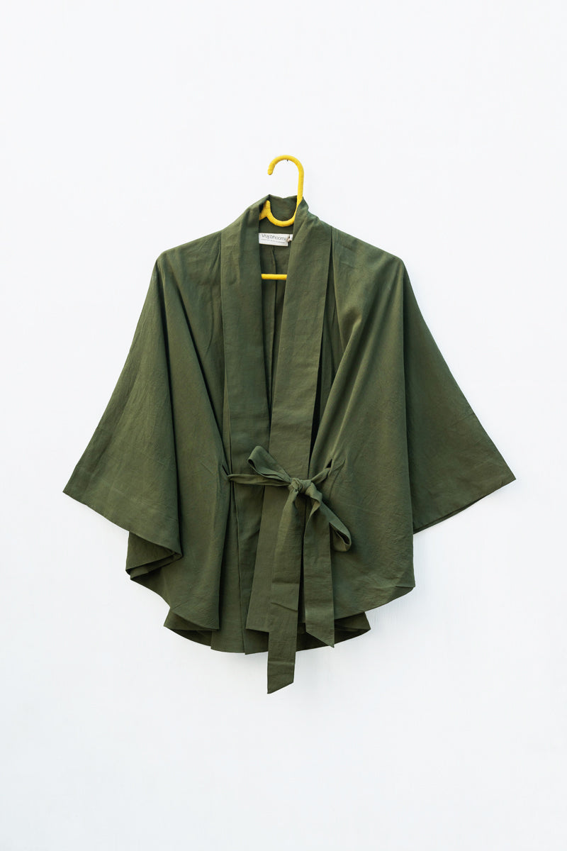 Co-ord Set of 2 - Freesize Kimono Overlay & Scarf 02