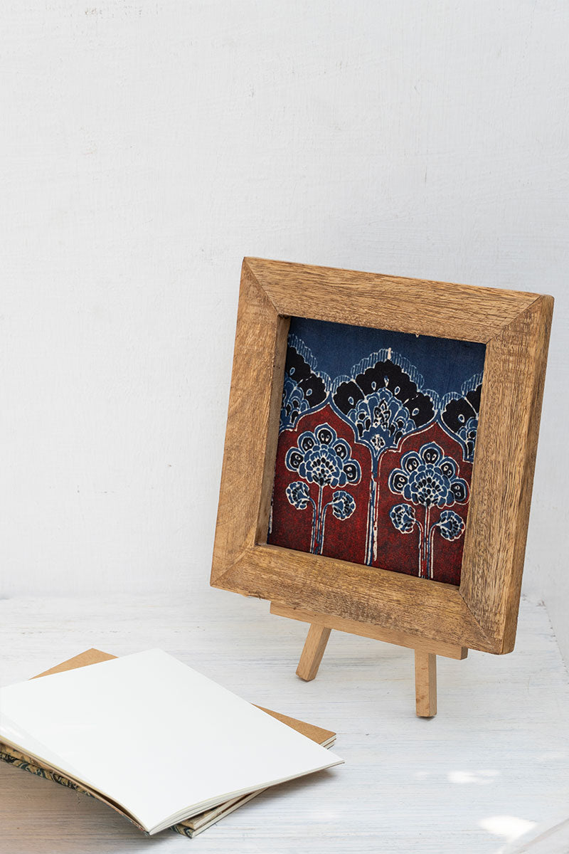 Wooden Frame with Floral Motif - 21