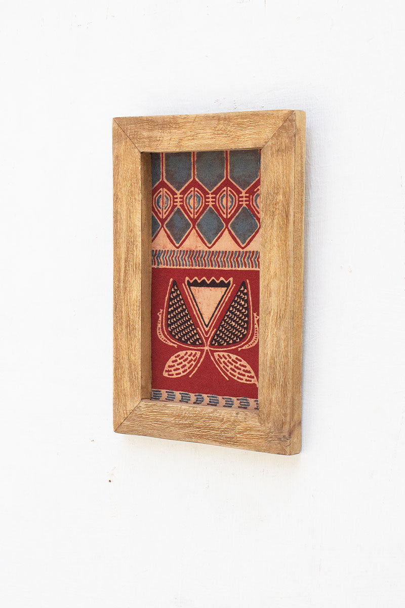 Wooden Frame with Floral Motif - 26