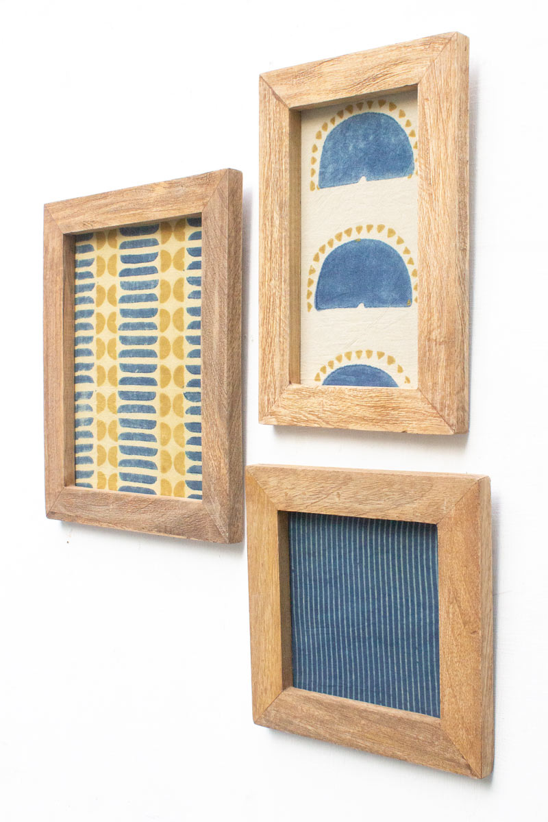 Set of 3 Wooden Frames - 12
