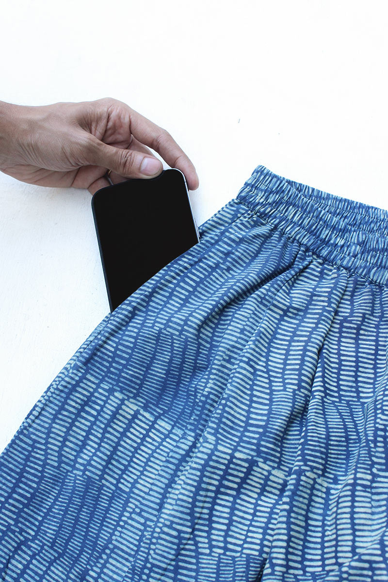 Freesize Culottes - Indigo Rain