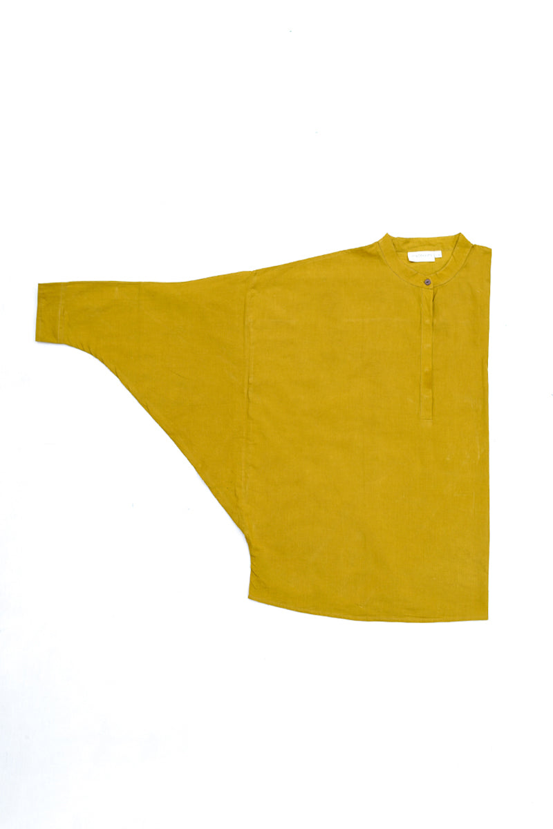 Unisex Anti fit shirt - Mustard Green