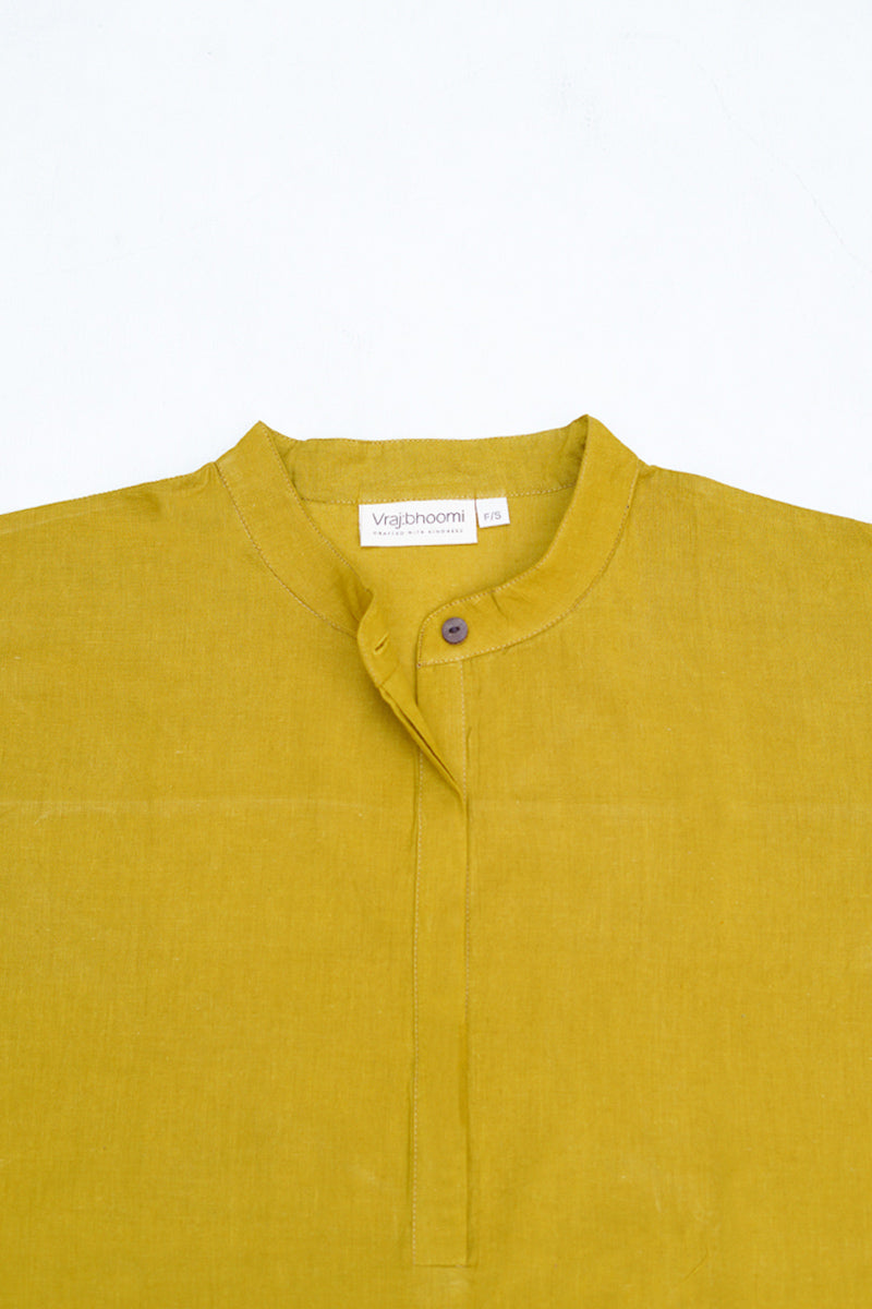 Unisex Anti fit shirt - Mustard