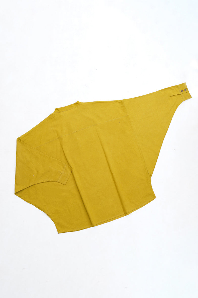 Unisex Anti fit shirt - Mustard Green