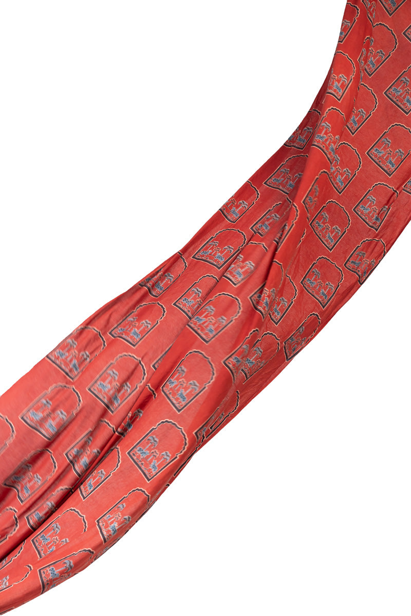 Cotton Fabric - Tamara Red & Indigo