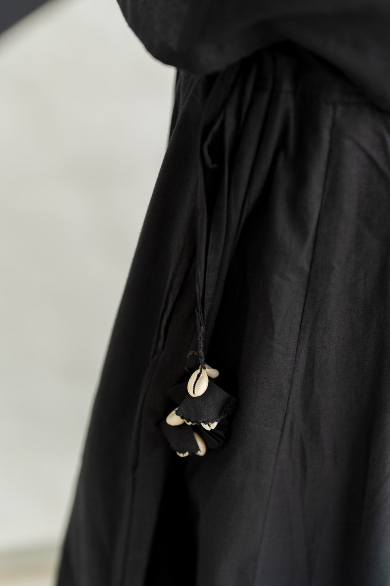 Flared Skirt - Plain Black