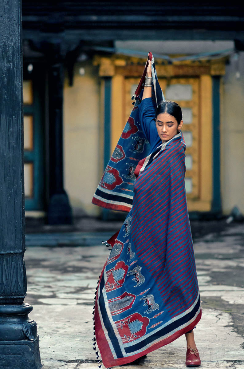 Cotton Dupatta - Nila 01
