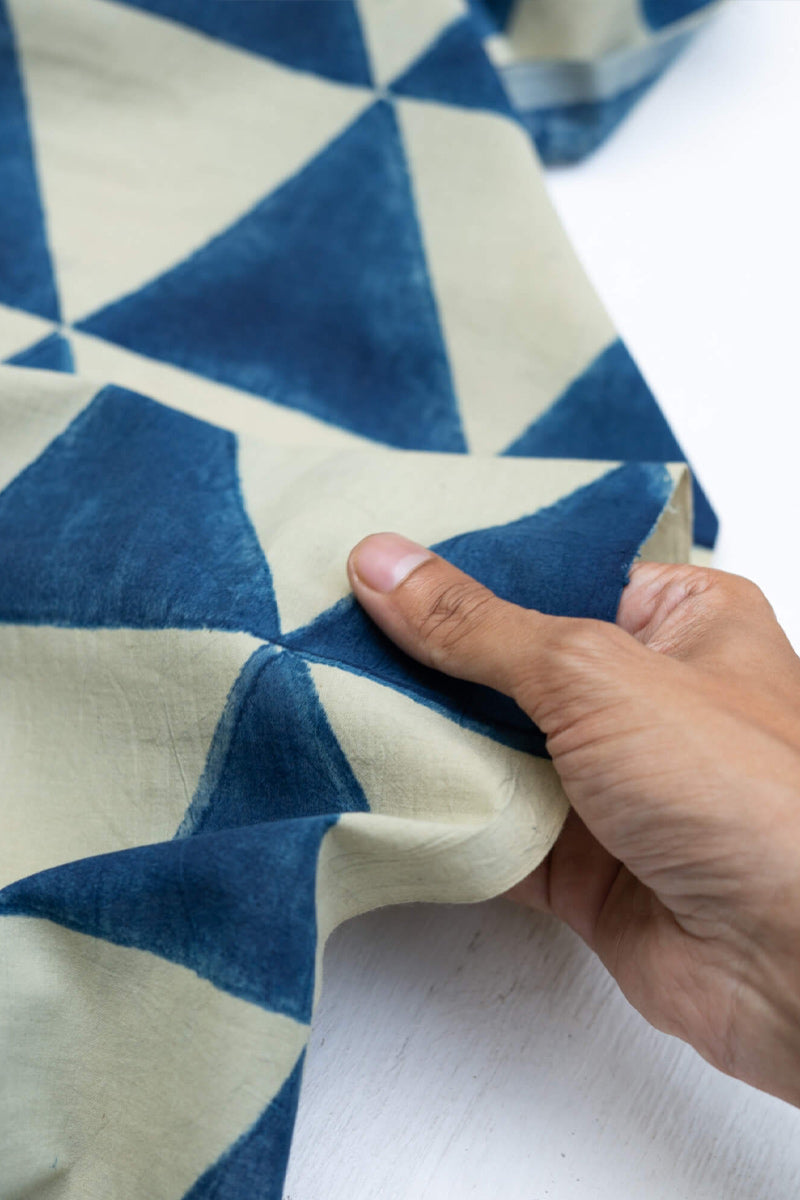 Cotton Fabric - Pyramid Indigo