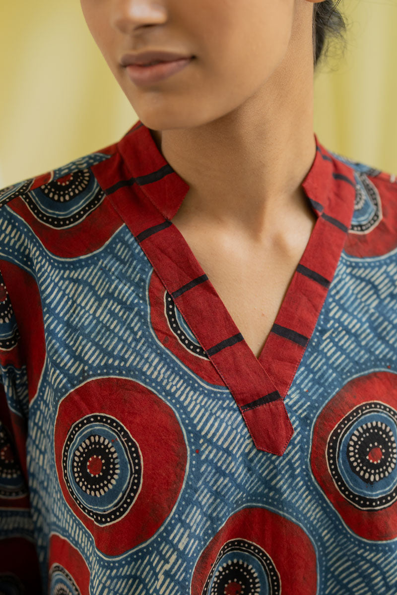 Kawa Tunic & Culotte Set - Indigo Raga