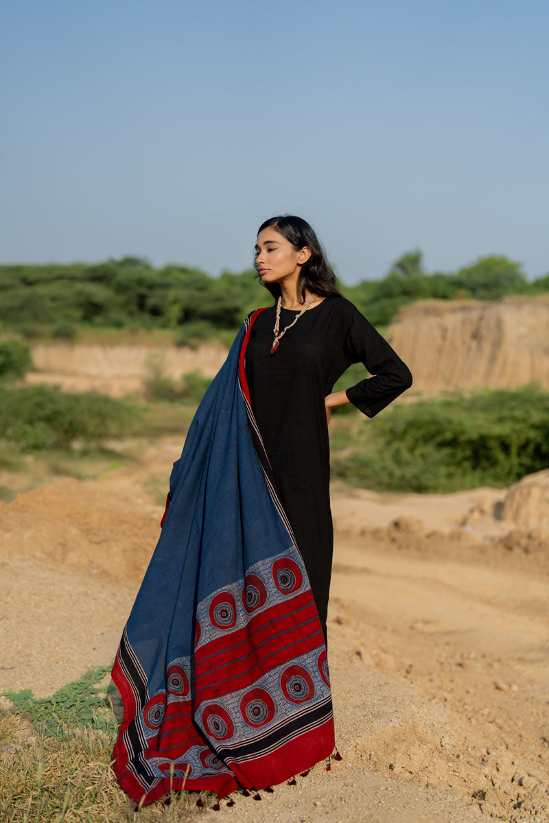 Co-ord Set of 3 - Basic Kurta,Dupatta, Culotte - Raga