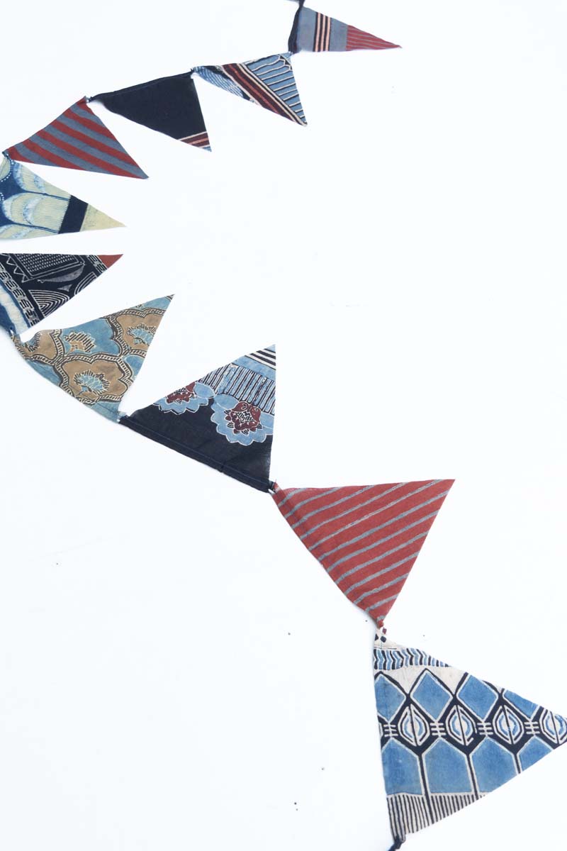 Block Printed Buntings- Multicolor