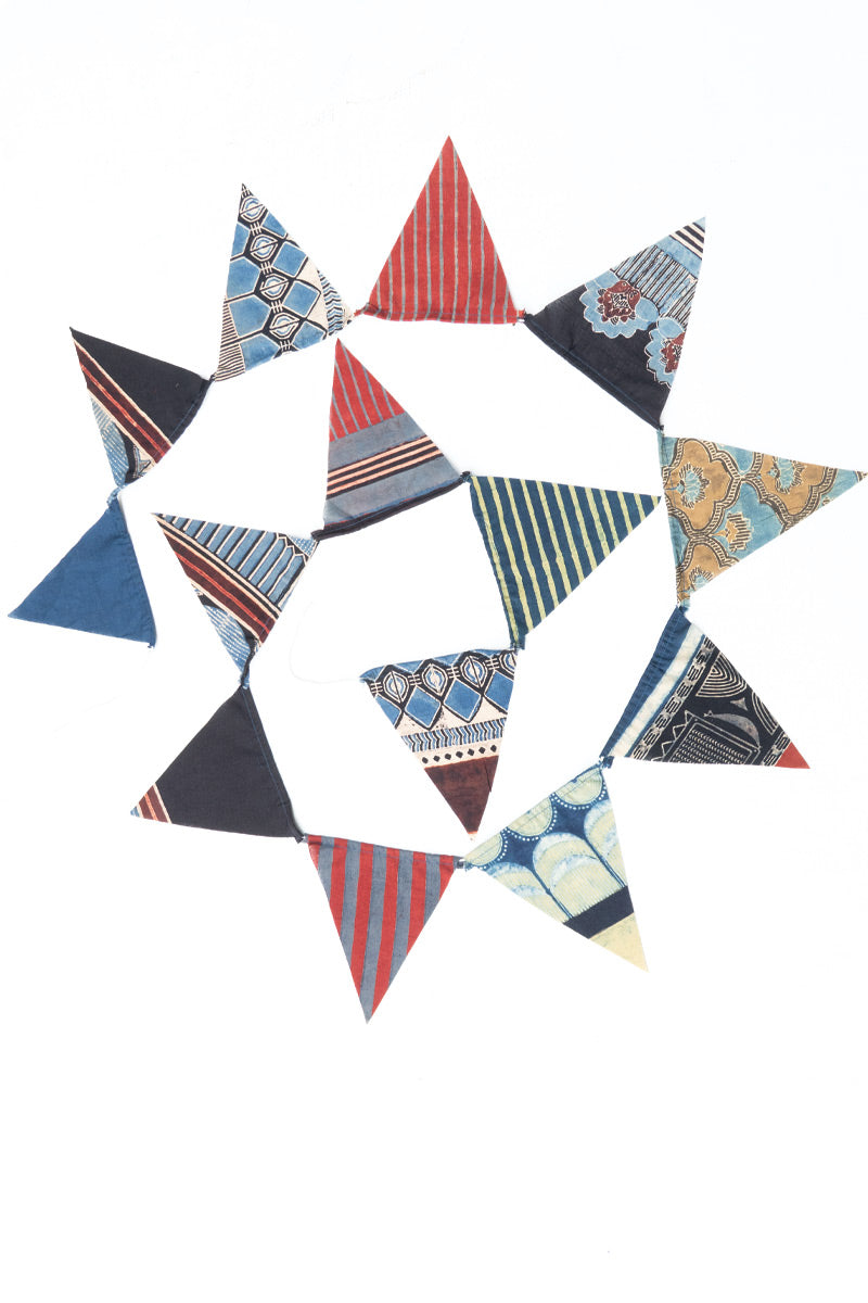 Block Printed Buntings- Multicolor