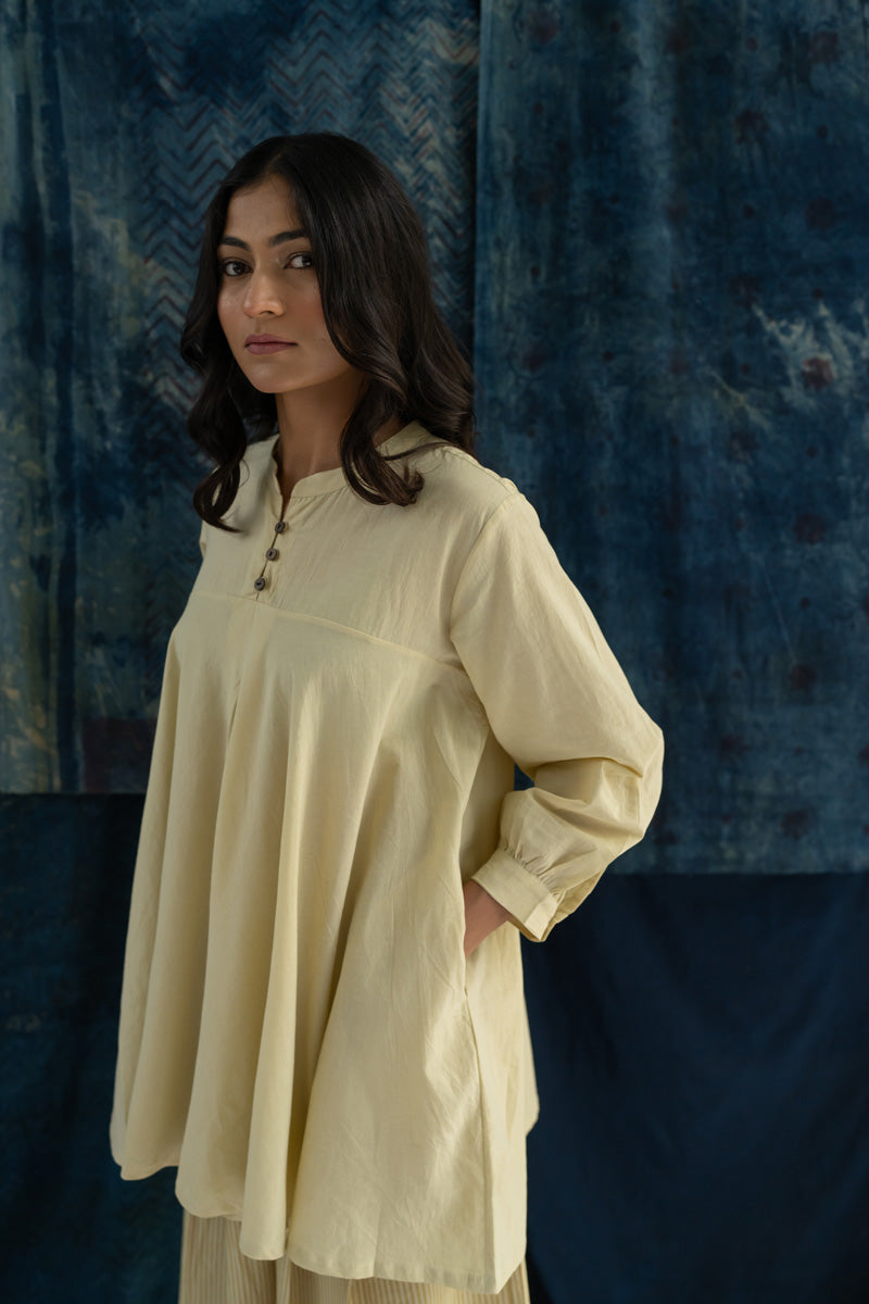 Bias Tunic - Plain Natural White