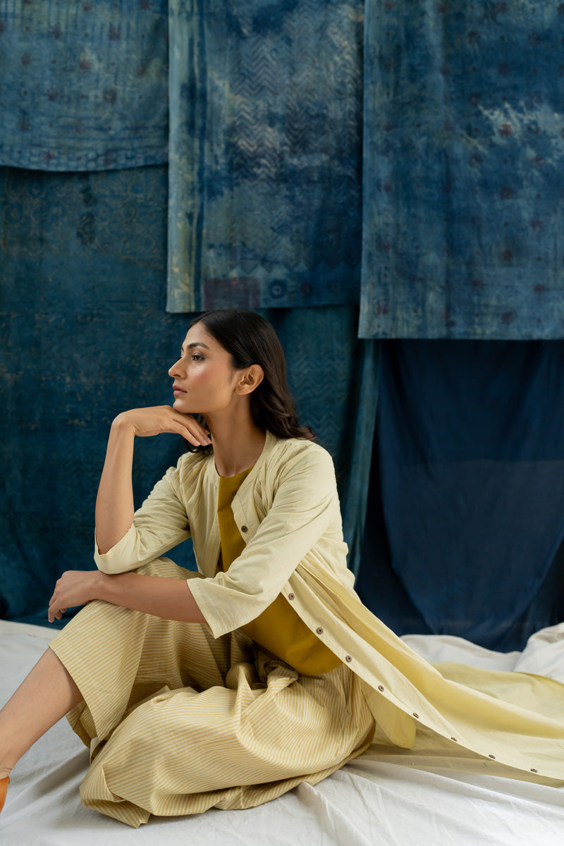 Co-ord Set of 2 - Pintuck Kurta & Culotte Sadeh 01
