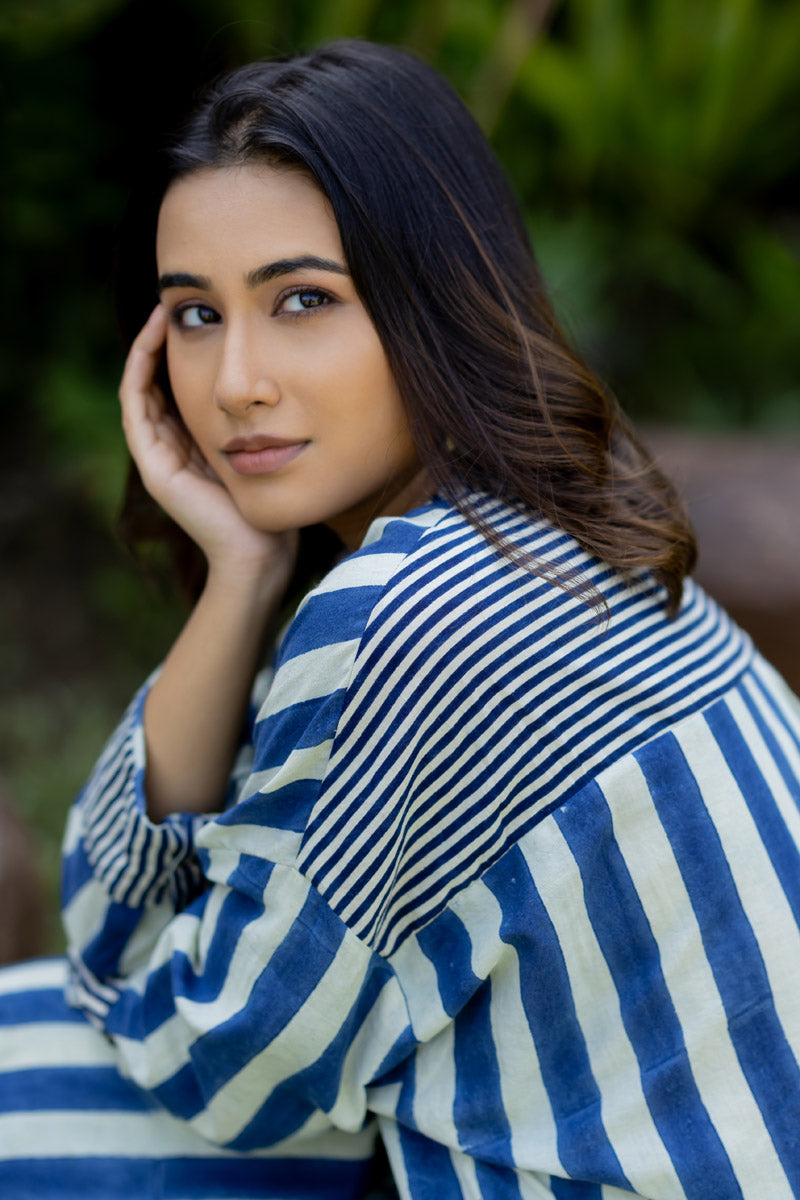 Stay in Tunic Set of 2 - Indigo Breeze