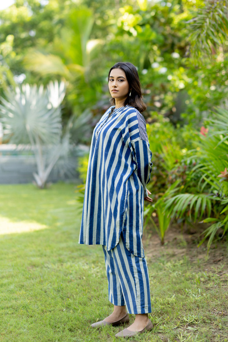 Stay in Tunic Set of 2 - Indigo Breeze