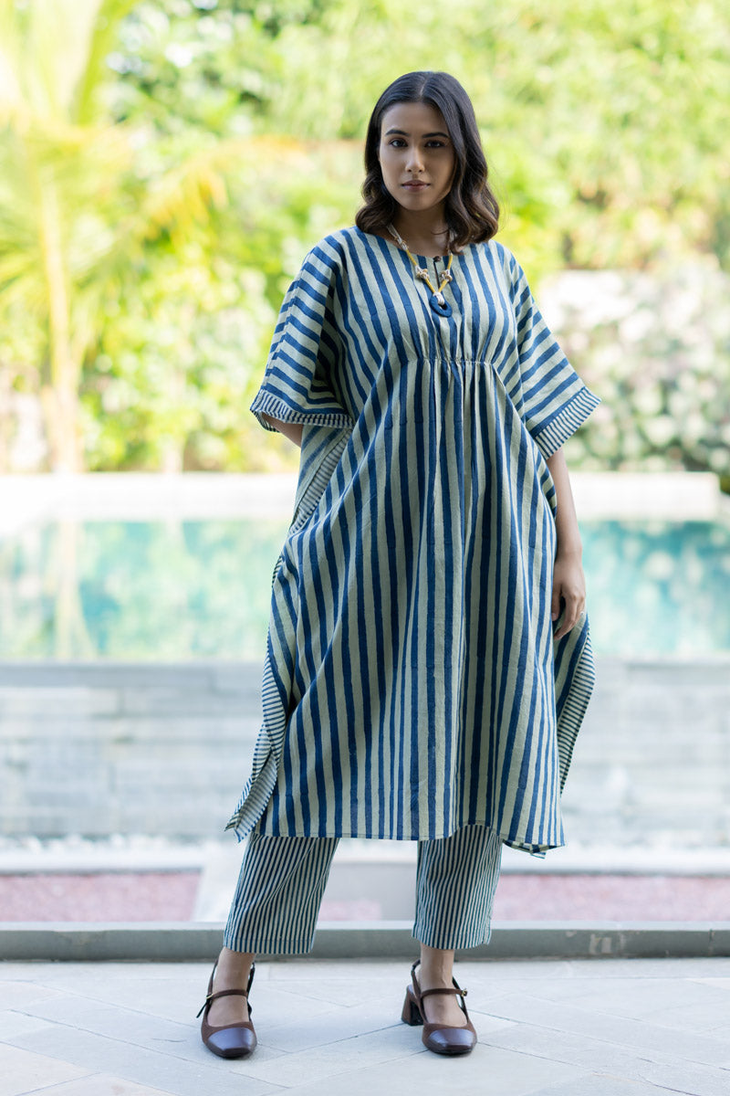 Noma Kaftan Set of 2 - Indigo Breeze