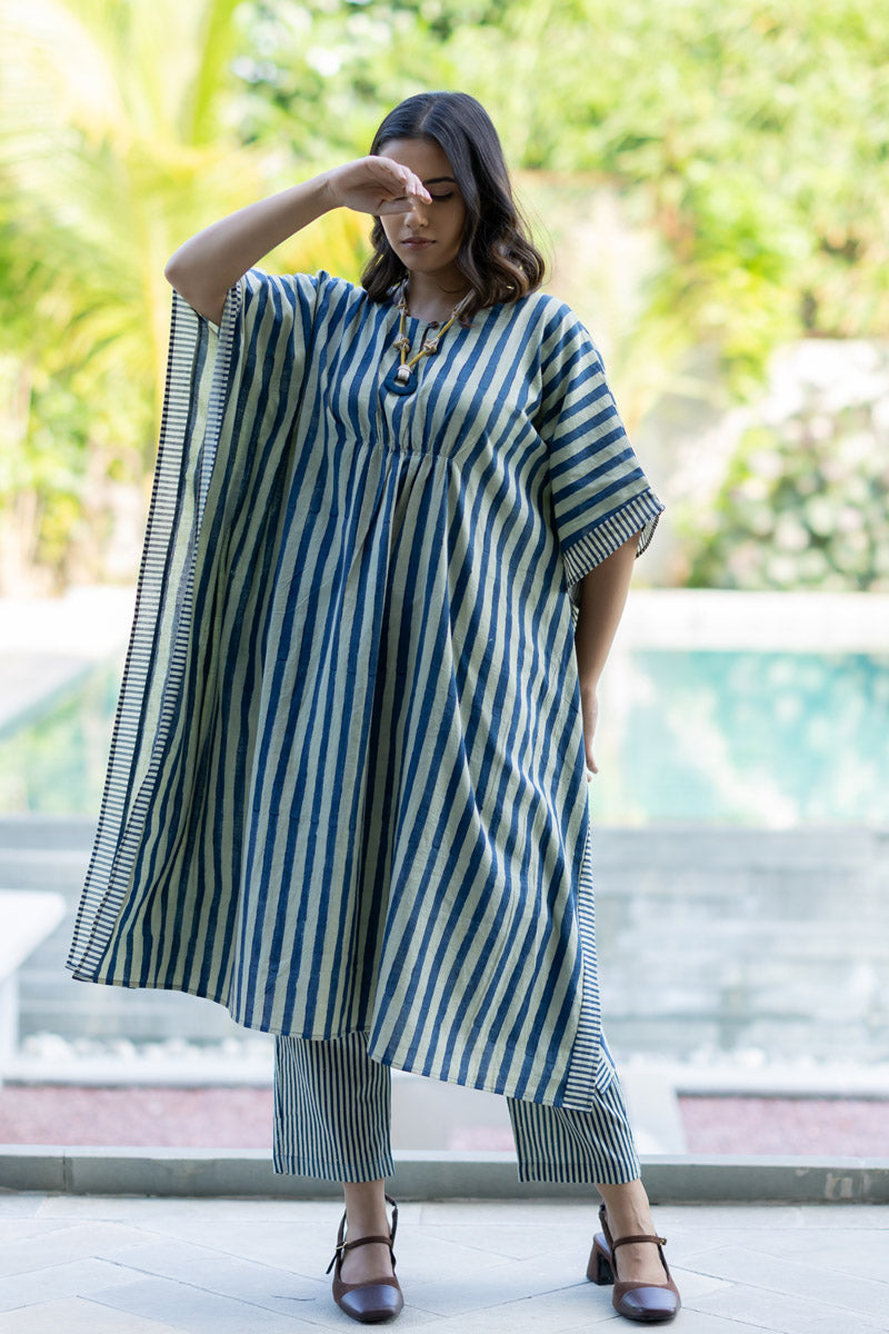 Noma Kaftan Set of 2 - Indigo Breeze