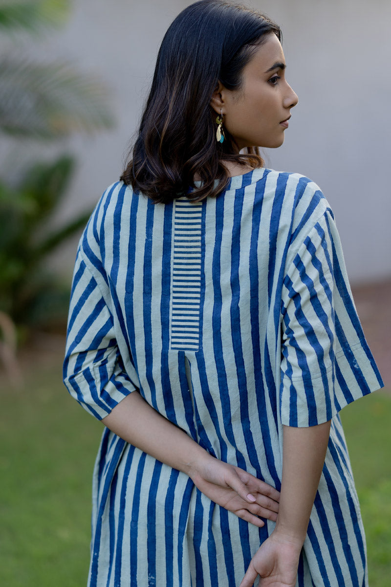 Omi Kurta Set of 2 - Indigo Breeze