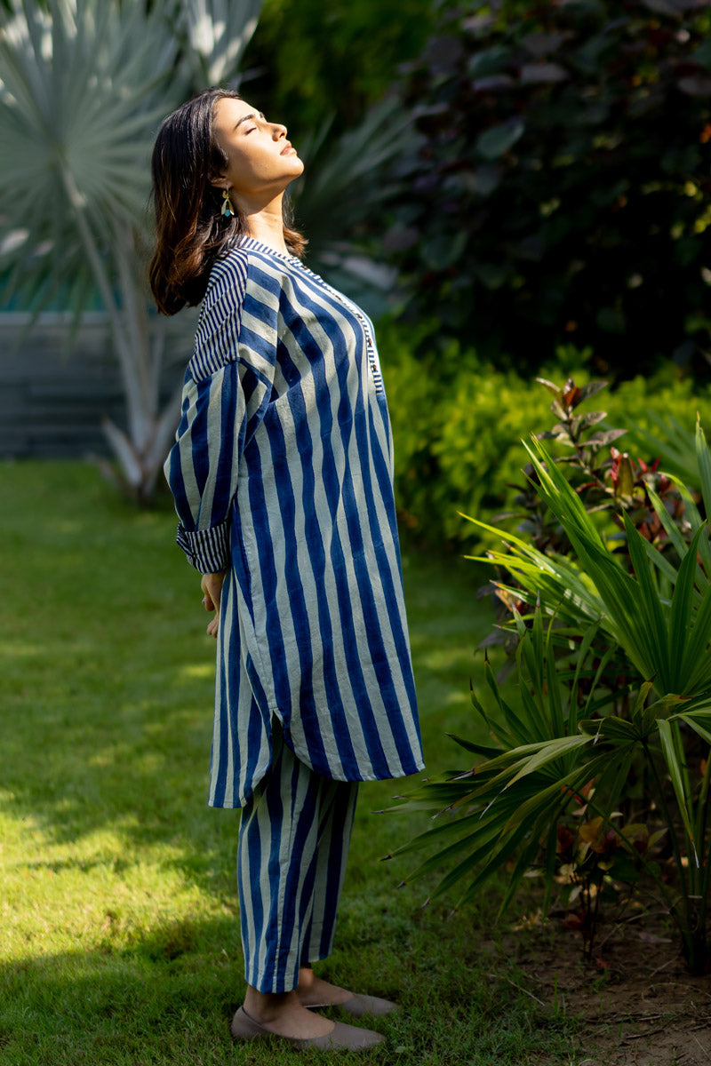 Stay in Tunic Set of 2 - Indigo Breeze