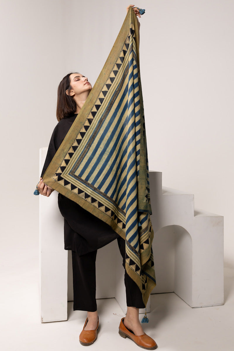 Set of 3 - Kaftan, Pant & Scarf - Aabaan 07