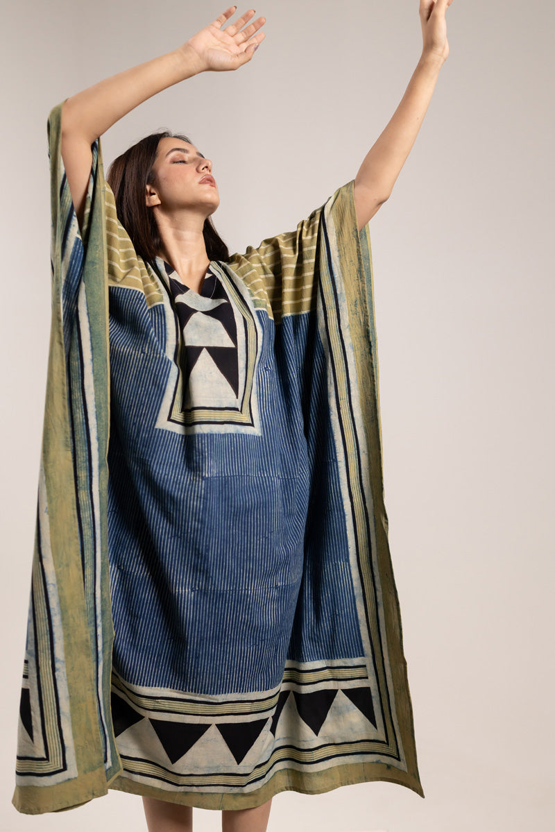 Set of 2 - Kaftan & Scarf - Aabaan 09