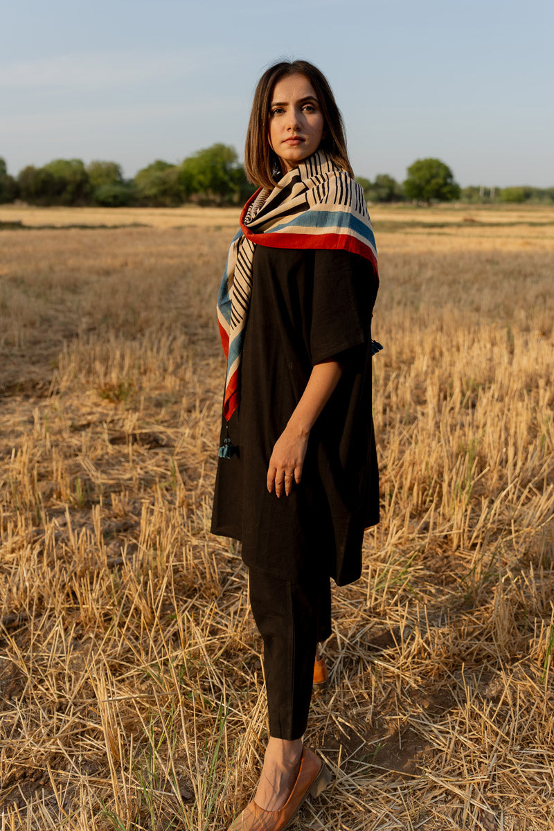 Co-ord Set of 3 - Kaftan, Pant & Scarf 04