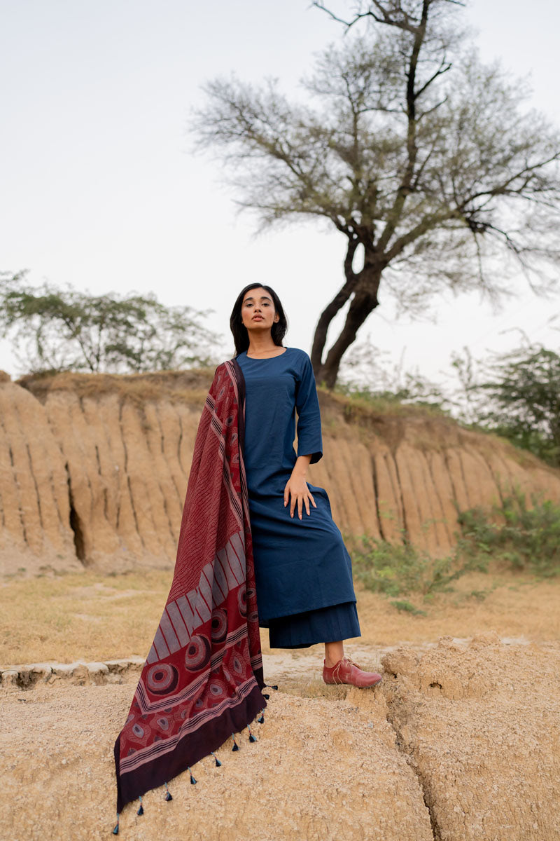 Cotton Dupatta - Arjav