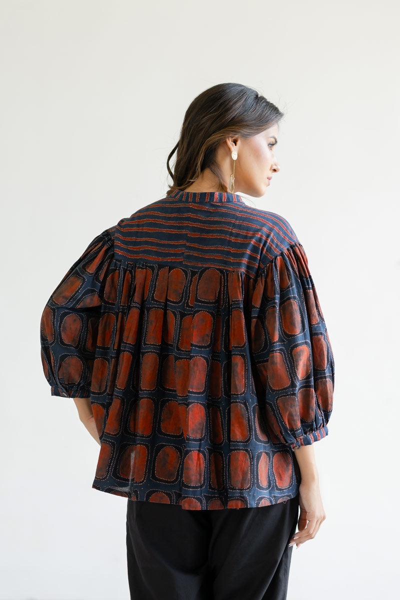 Amlan Top - Kumo Indigo