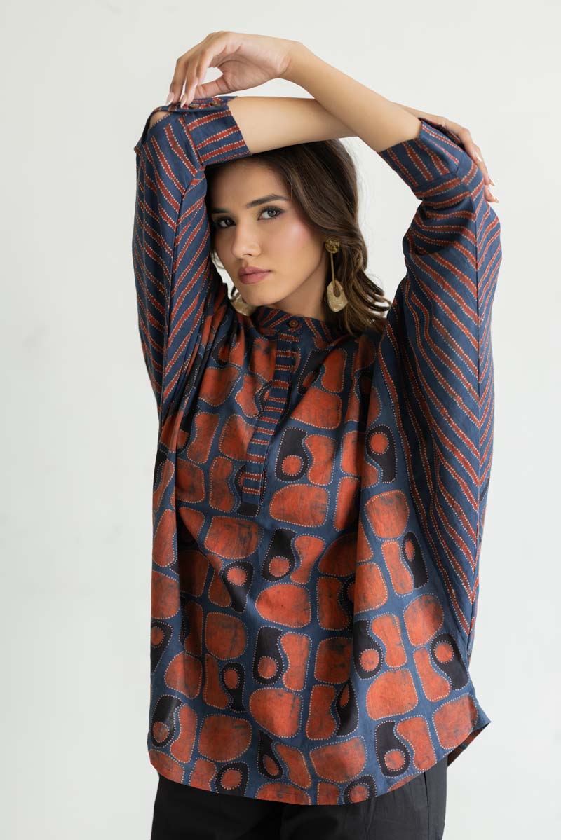 Freesize Antifit Top - Hana Indigo