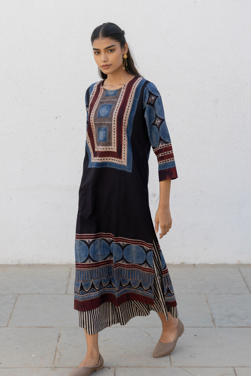 Set of 3 - Kurta, Scarf & Culotte - Adira 03