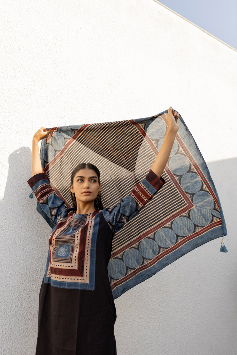 Set of 3 - Kurta, Scarf & Culotte - Adira 03