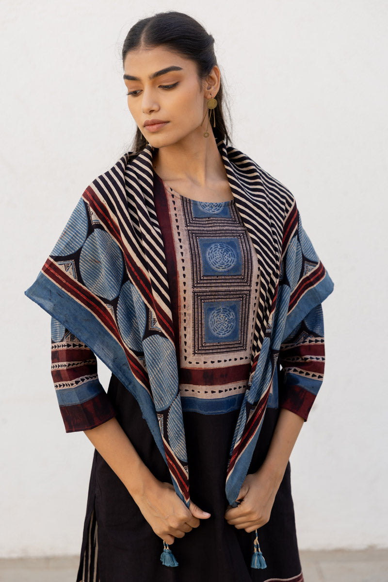 Set of 3 - Kurta, Scarf & Culotte - Adira 03