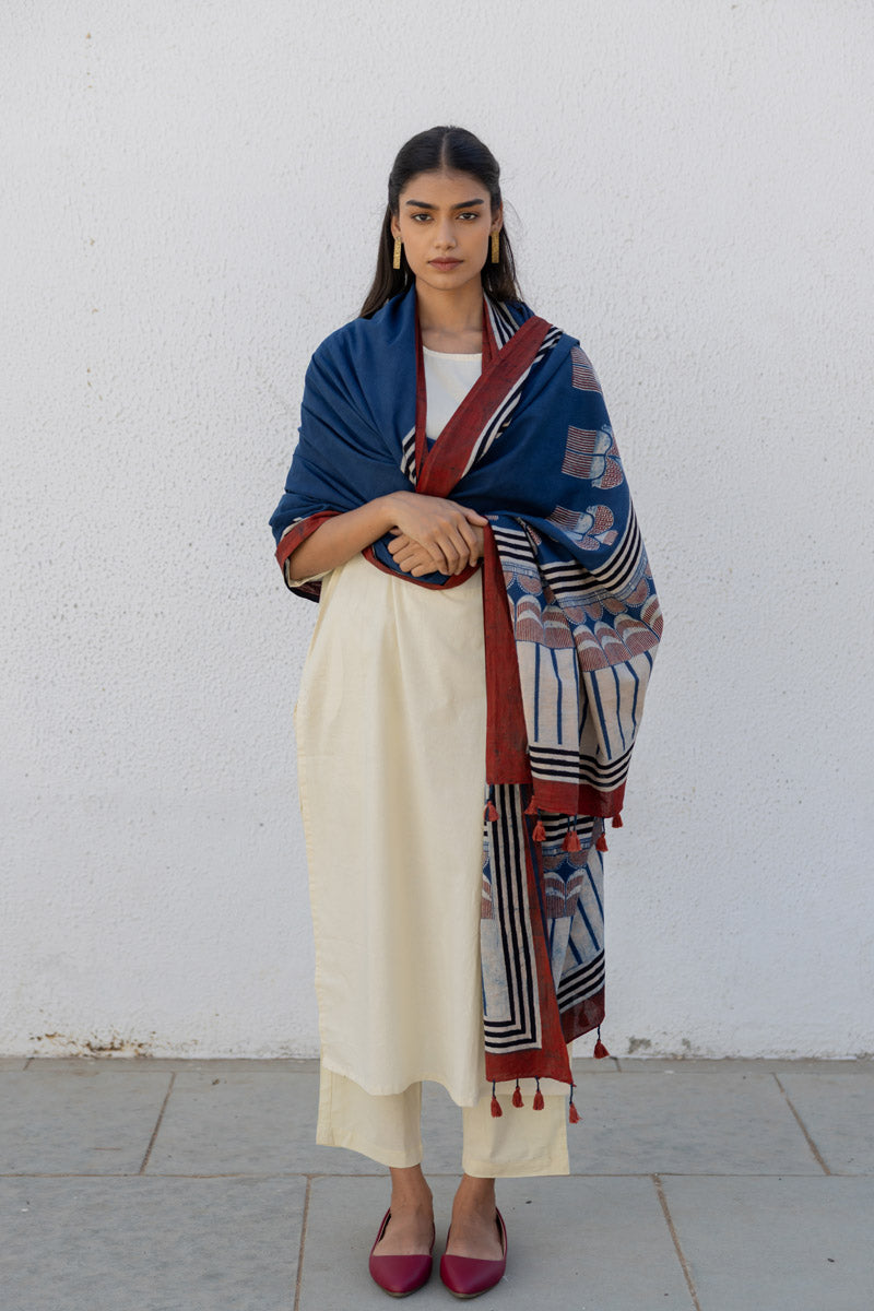 Set of 3 - Kurta, Dupatta & Pants - Adira 09