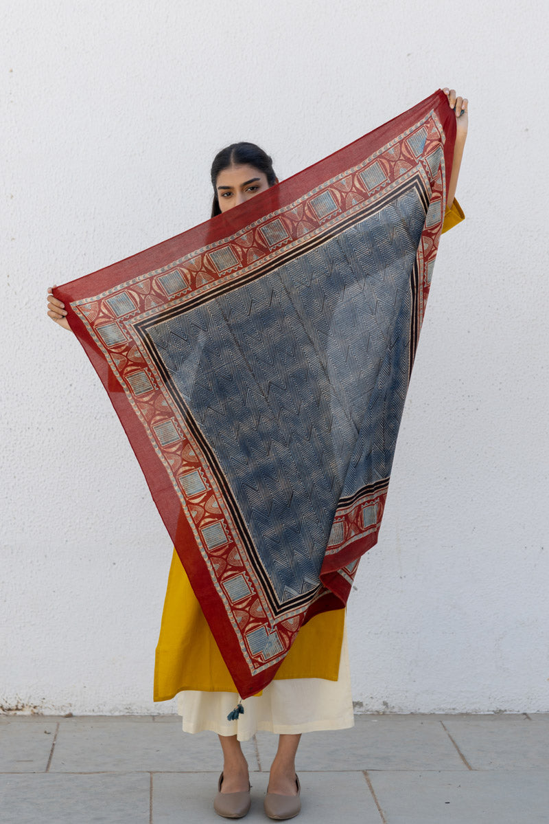 Set of 3 - Kurta, Scarf & Culotte - Adira 12
