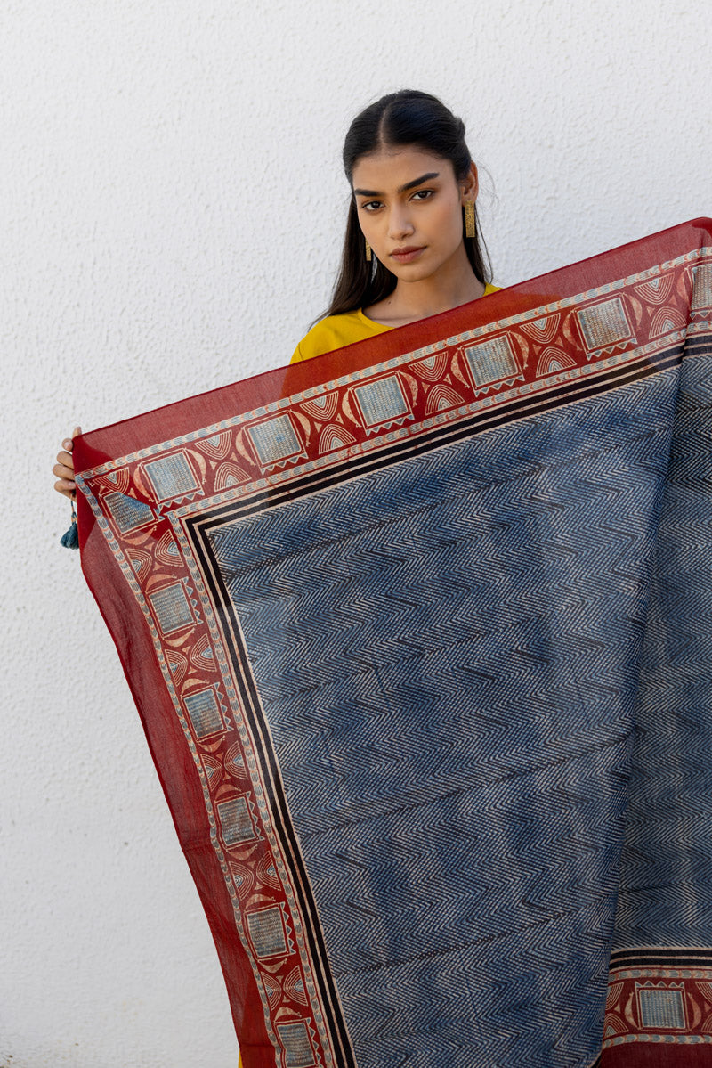 Set of 3 - Kurta, Scarf & Culotte - Adira 12