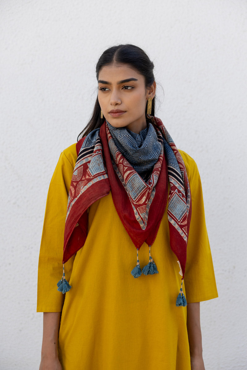 Set of 3 - Kurta, Scarf & Culotte - Adira 12