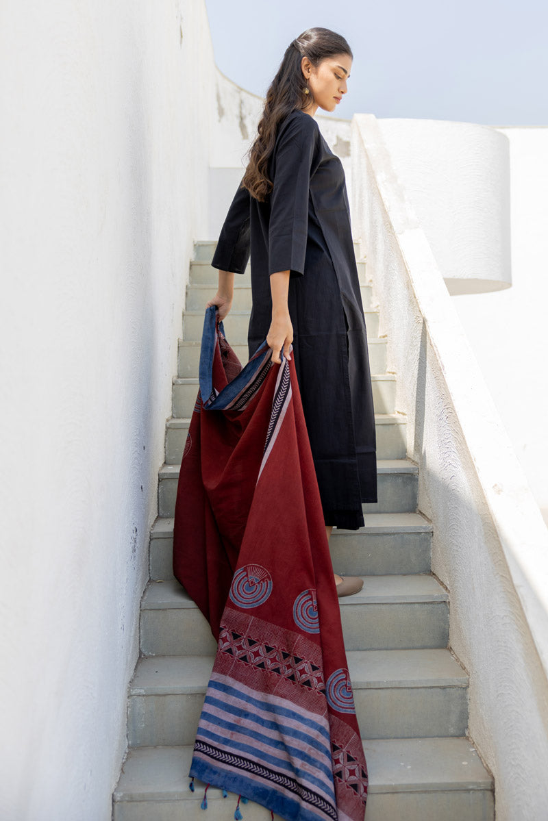 Set of 3 - Kurta, Dupatta & Culotte - Adira 06