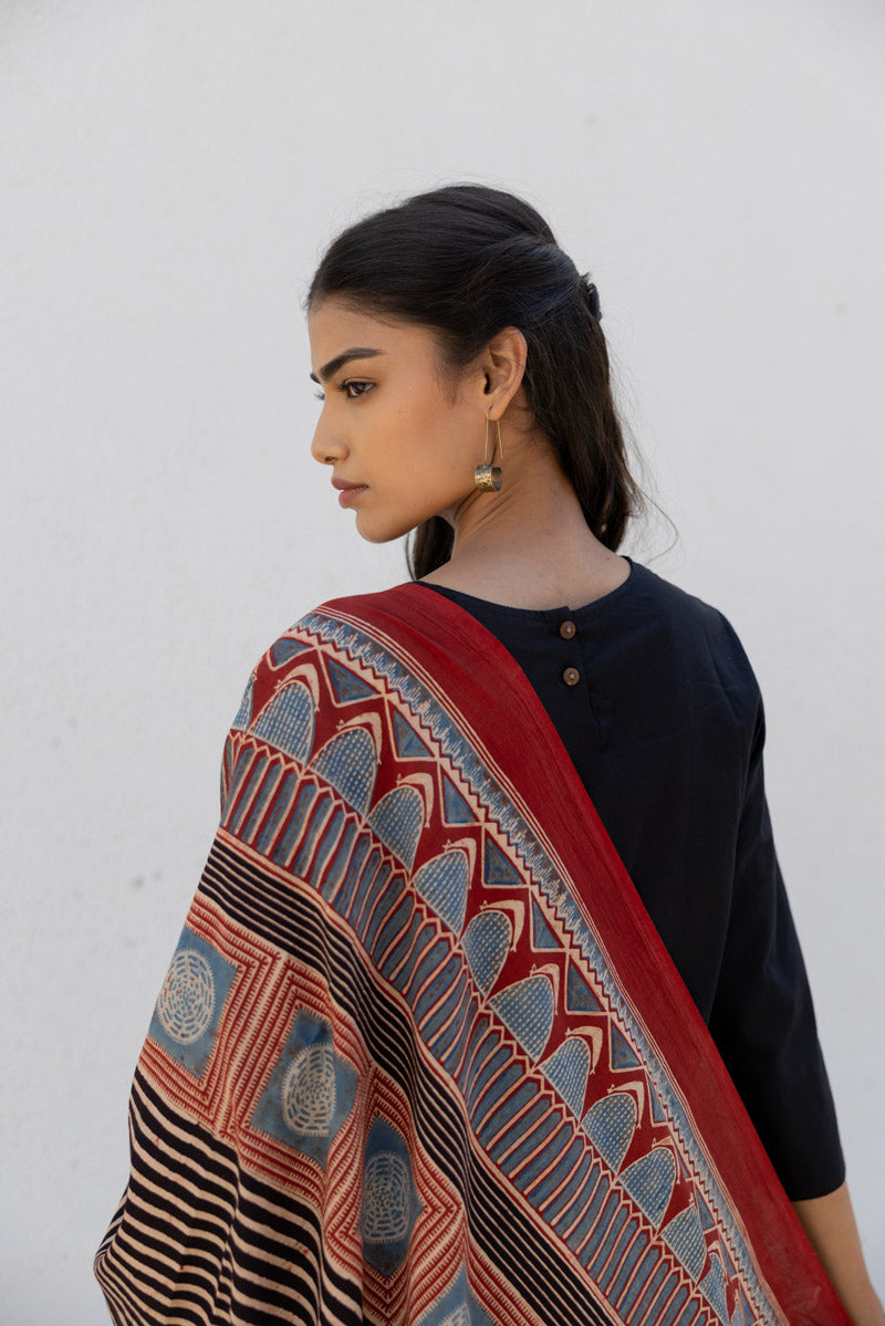 Set of 3 - Kurta, Dupatta & Culotte - Adira 05