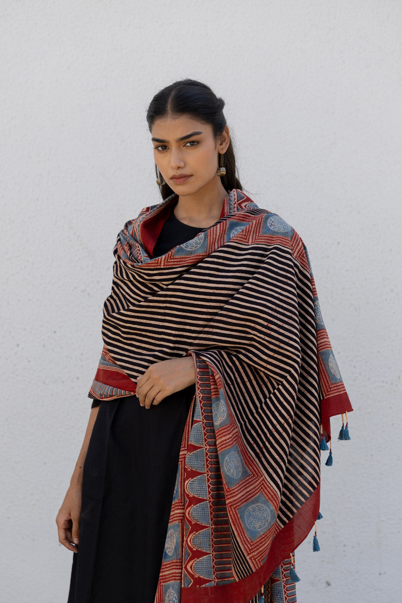 Set of 3 - Kurta, Dupatta & Culotte - Adira 05
