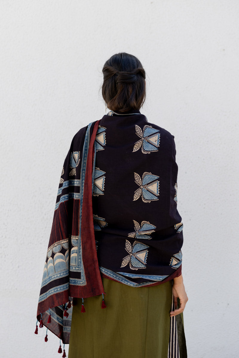 Set of 3 - Kurta, Dupatta & Culotte - Adira 07