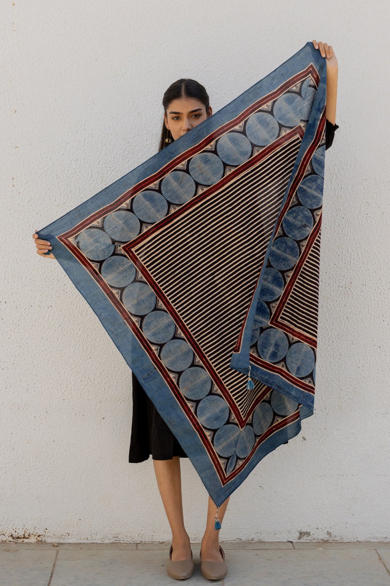 Cotton Scarf - Moyo Black