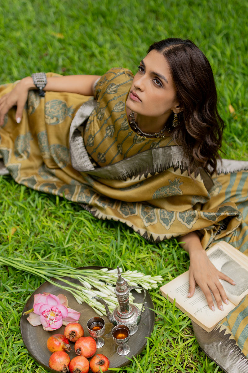 Chanderi Silk Saree - Naima