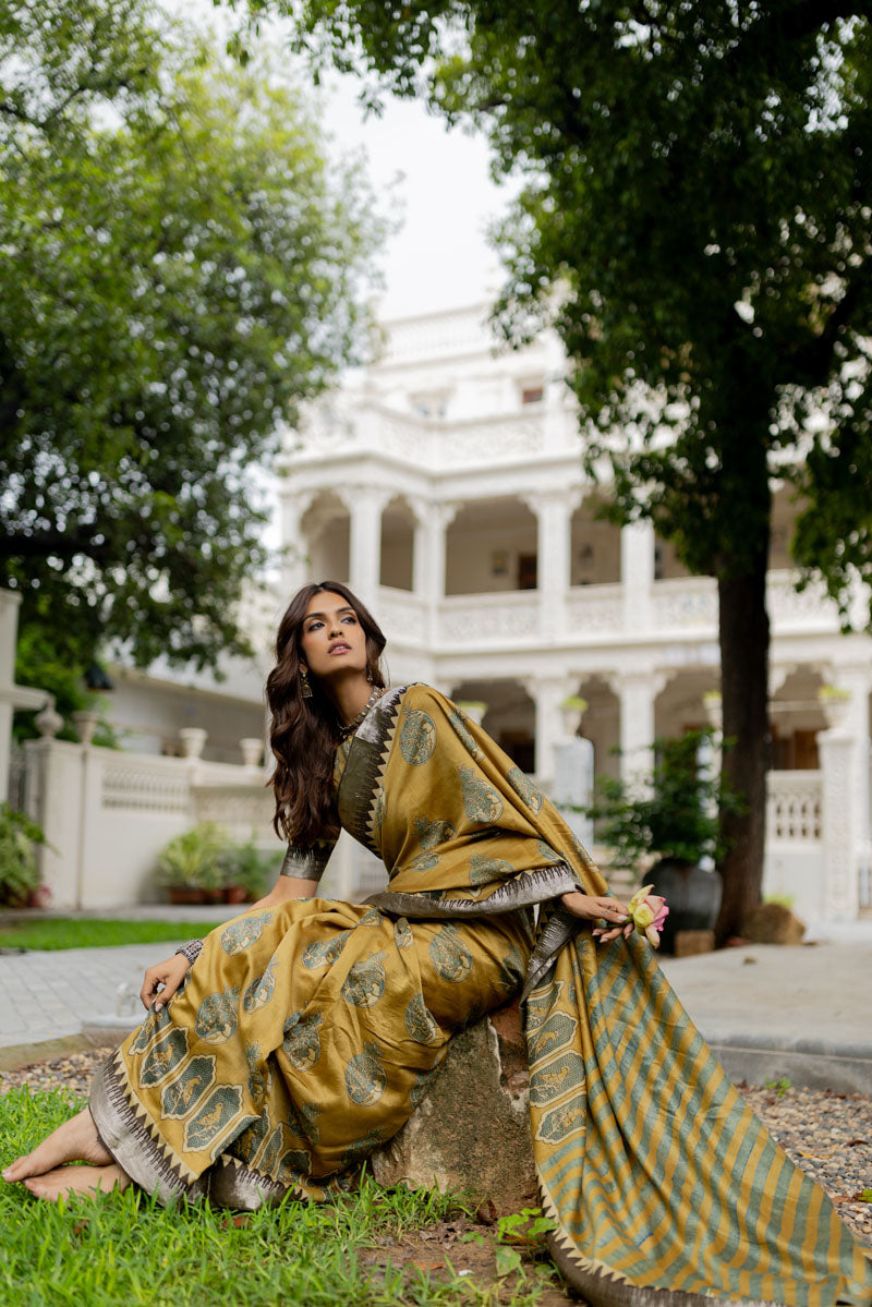Chanderi Silk Saree - Naima