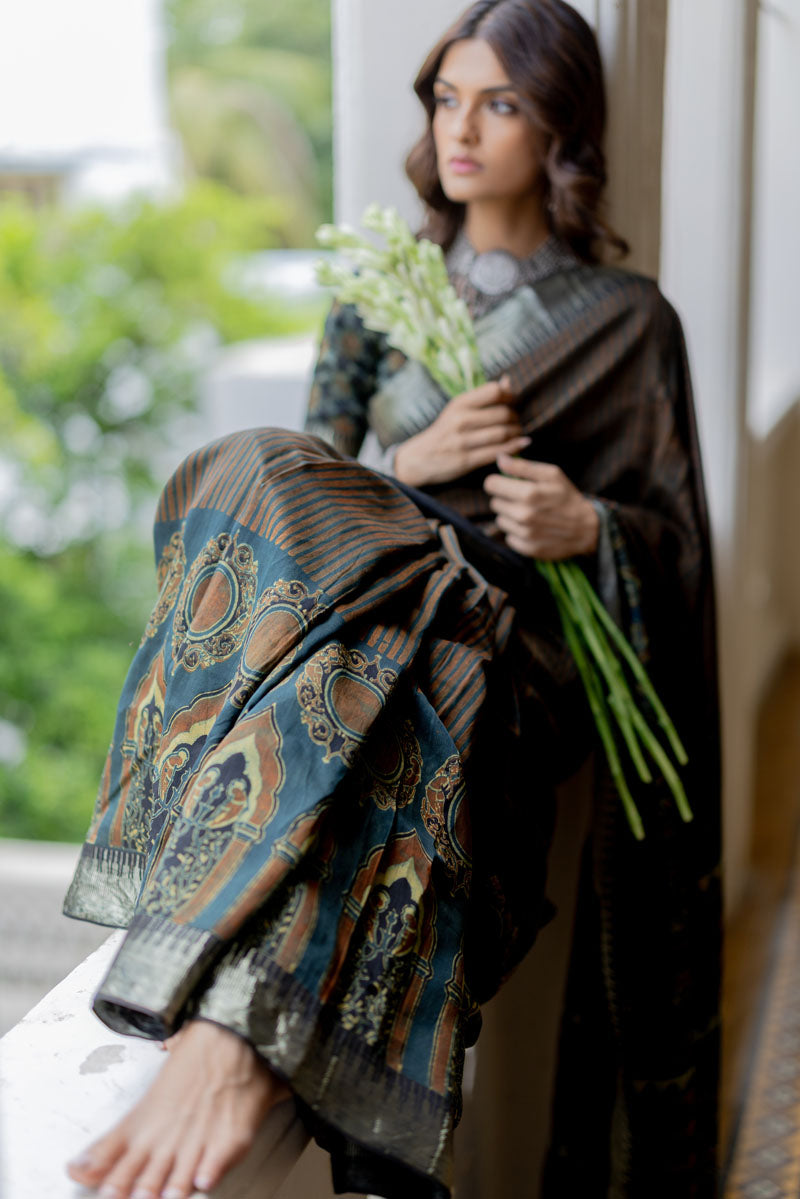 Chanderi Silk Saree - Hoor